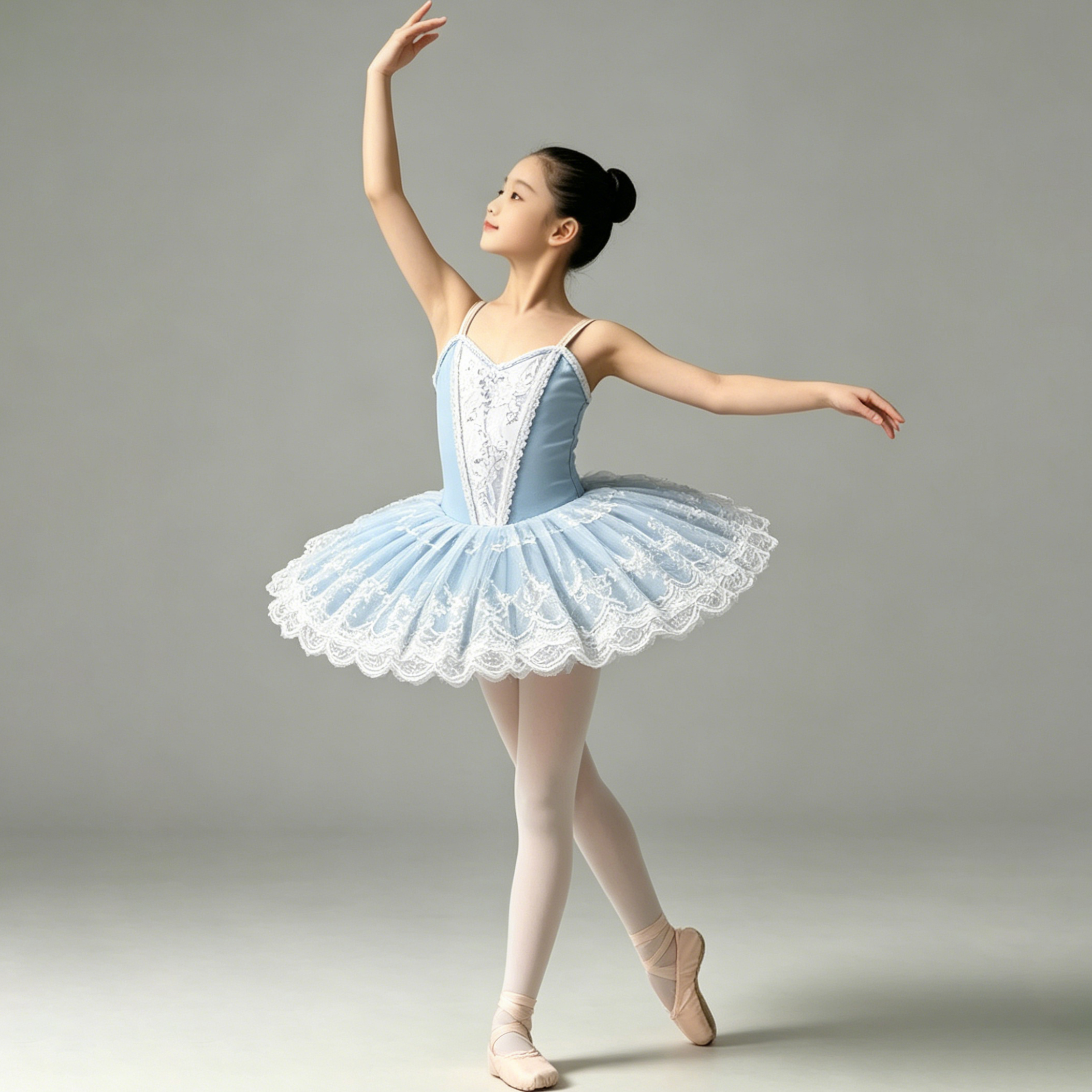 Robe de ballet tutu classique professionnelle en dentelle et gaze avec sequins, robe de soirée pour ballerine, costumes de danse pour enfants et filles