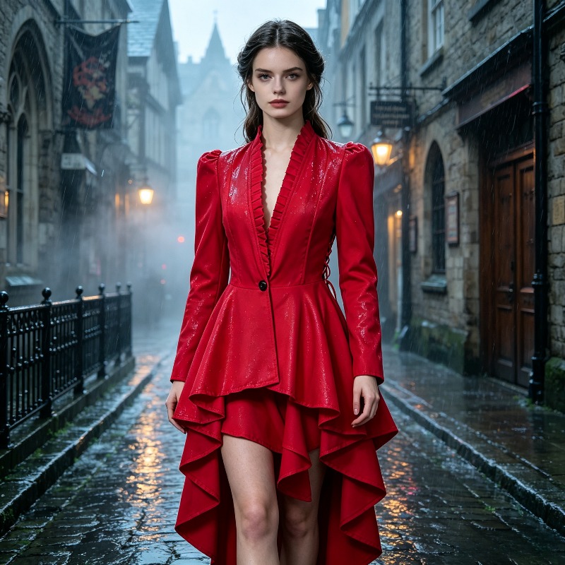 Costume médiéval victorien pour femme, frak gothique steampunk, trench à ourlet irrégulier, robe vintage, tenue de soirée