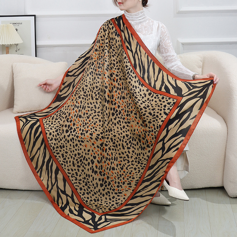 Grand Foulard Carré de 110cm pour Femme, Bandana Musulman, Hijab, 45 Pouces, pour Bureau, à la Mode, Nouvelle Collection Été