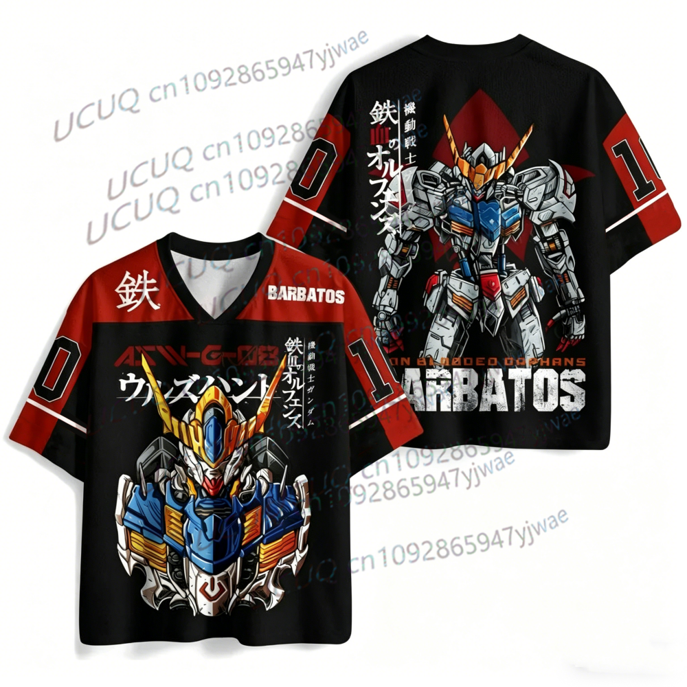Nouveau Maillot de Football Anime Gundam Japonais 2026 pour Hommes et Femmes – T-shirt Sport Décontracté d'Été