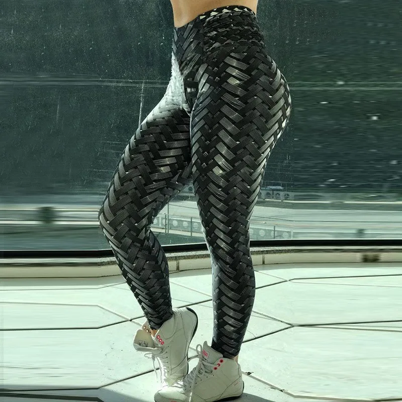 Leggings femmes Sexy Sport gymnastique entraînement imprimer taille haute pantalons de Yoga Fitness Joggings course entraînement Legging femmes vêtements