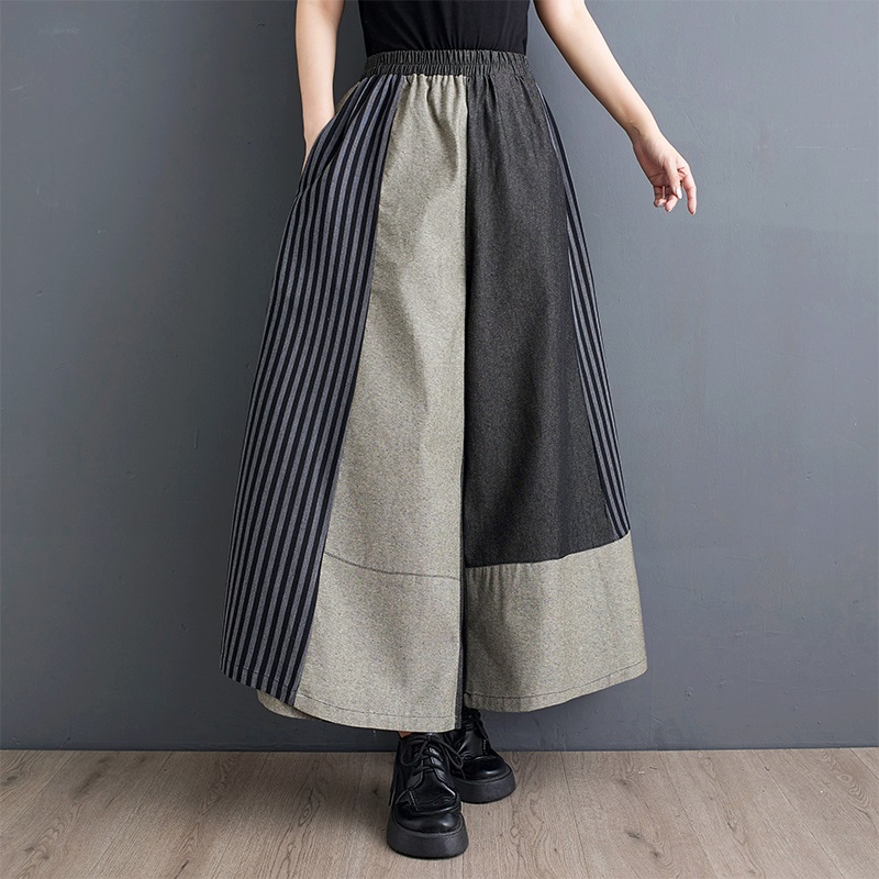 Jean décontracté ample d'été, nouveau jean vintage patchwork pour femme, taille haute, pantalon en denim 2026, pantalon à jambes larges