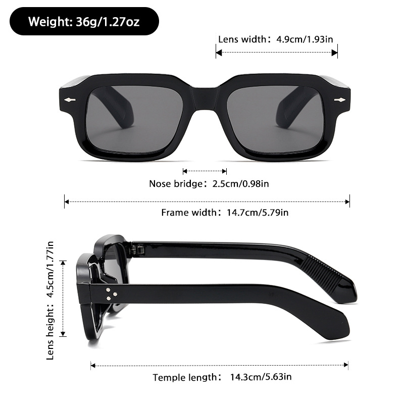 UVLAIK 2026 Lunettes de soleil vintage pour femmes et hommes, de marque, de créateur, irrégulières, style INS, protection UV400