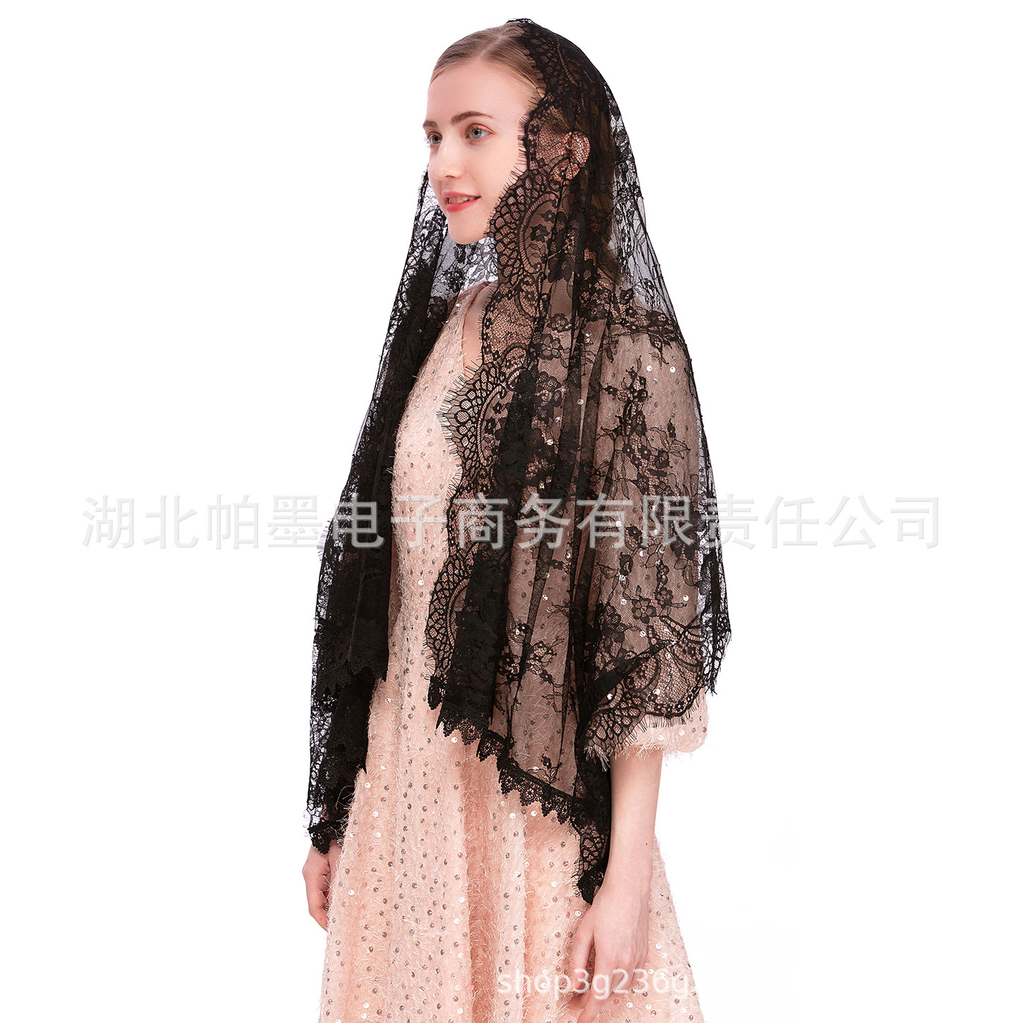 Voile mantille longue en dentelle, respirant, léger et doux pour mariage, cérémonie d'église, mariage musulman, Compatible avec le mariage