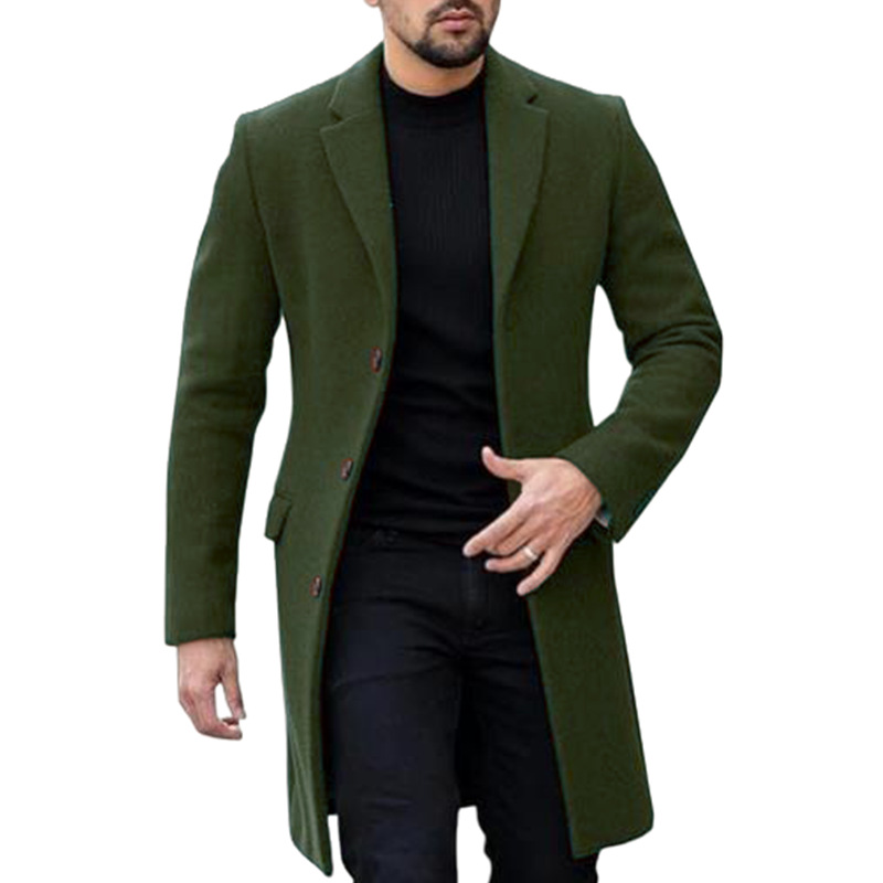 Manteau en laine japonais et coréen pour hommes, cardigan à simple boutonnage, vestes en laine pour hommes, nouveau