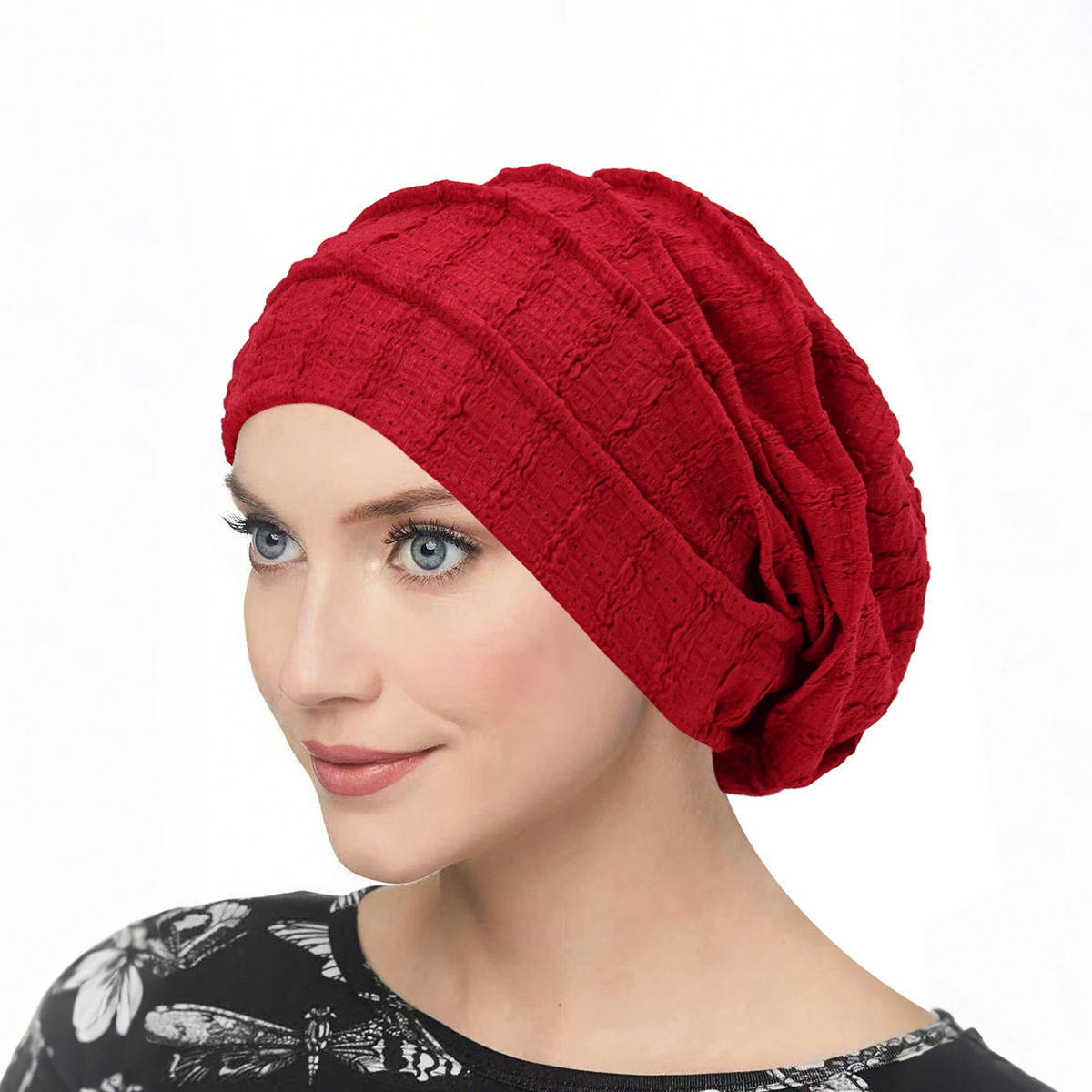 Bonnet Chimio Doux et Extensible pour Femme Ramadan, Couleur Unie, Sous-Hijab, Foulard Musulman, Turban, Chapeau