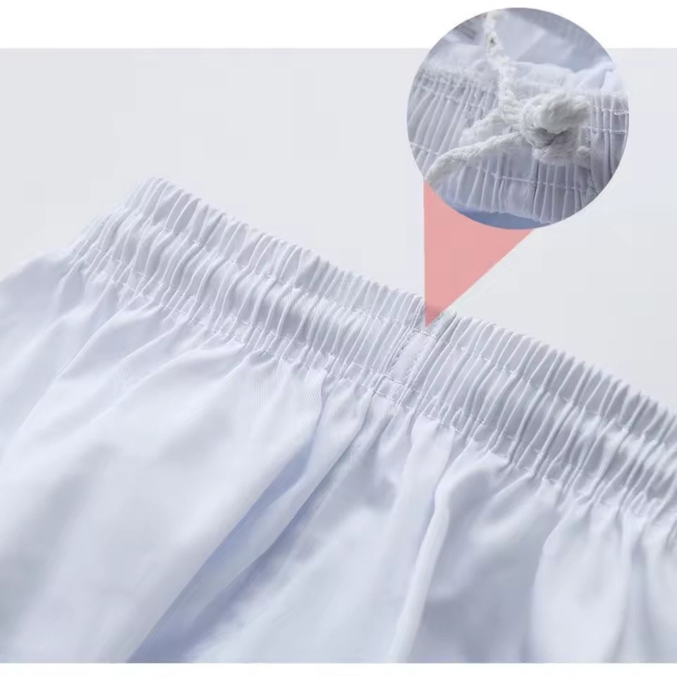 Tenue de karaté, tenue de taekwondo ITF, tenue d'athlétisme, fermeture éclair blanche pour enfants et adultes, entraînement débutant, tissu sergé