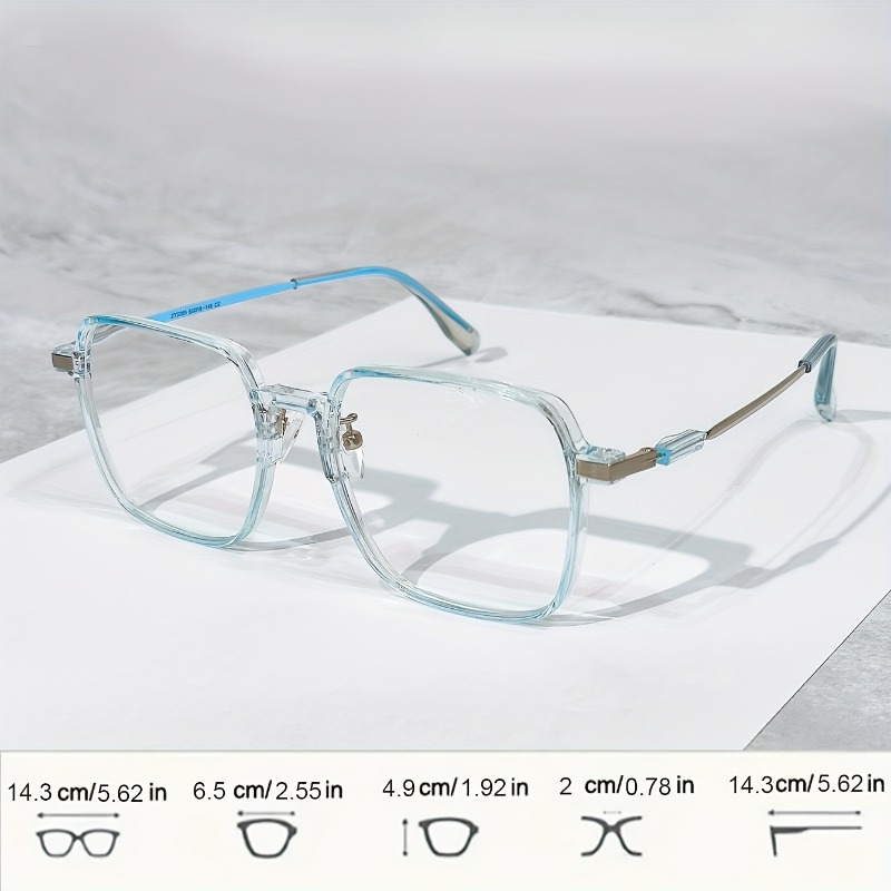 Lunettes carrées tendance grande taille, élégantes et stylées, lunettes de lecture minimalistes adaptées aux hommes et aux femmes