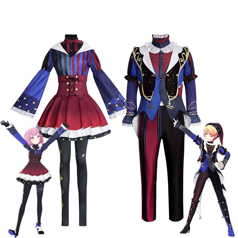 Costume de Cosplay du projet animé Sekai Tenma Tsukasa Otori Emu, tenue de personnage de scène, tenue de spectacle Kawaii pour fête d'halloween