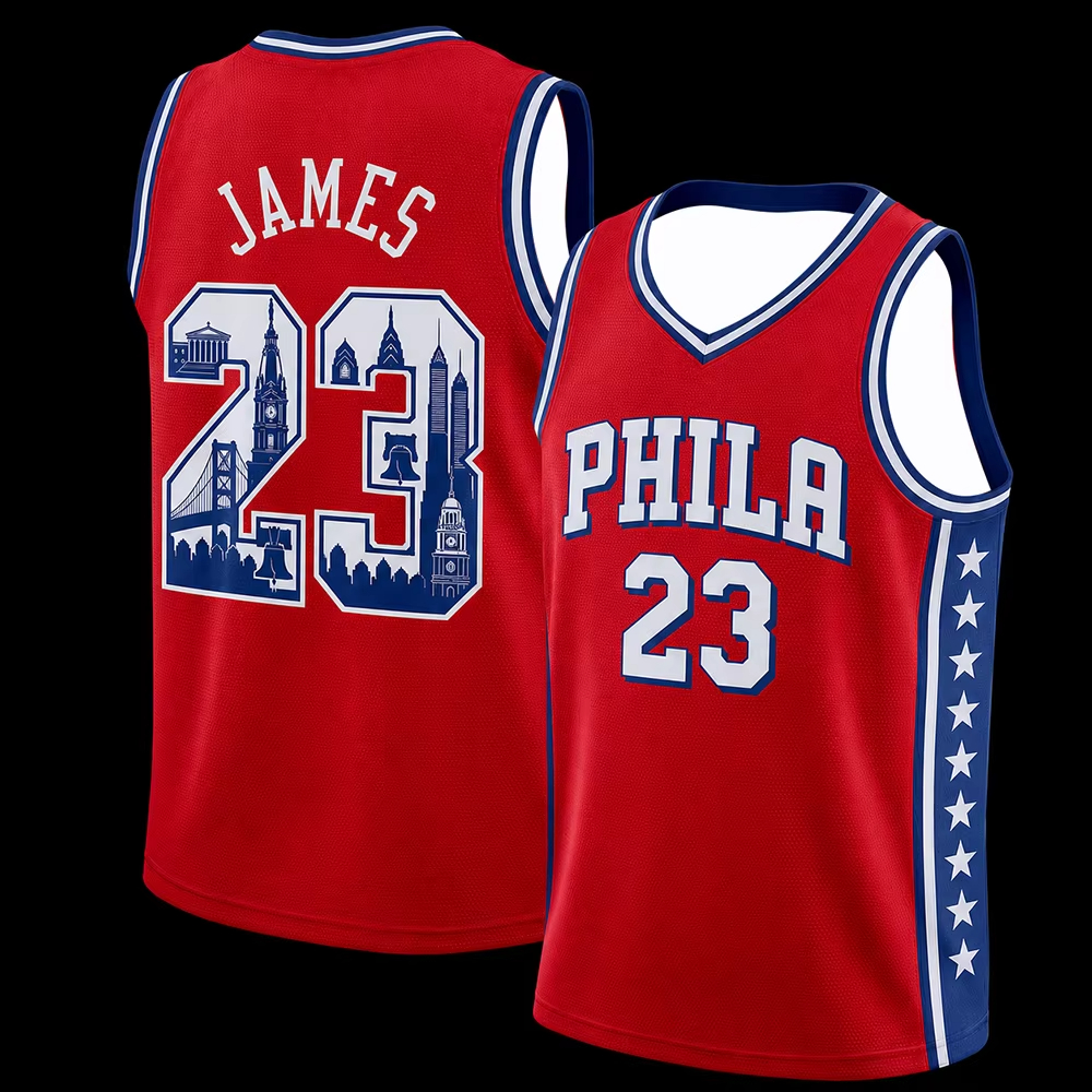 Maillot de basket-ball James 23 2026 – Débardeur sportif classique rétro sans manches en maille respirante – Uniforme d'entraînement pour fans – Gilet de basket-ball