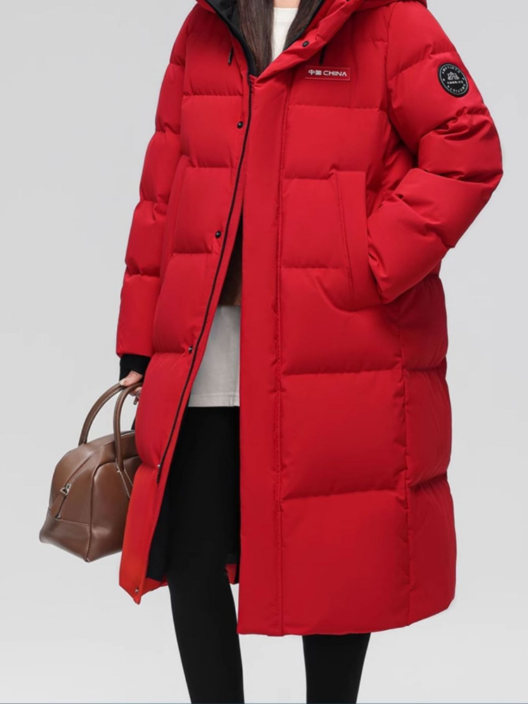Parkas à capuche avec col en fourrure pour femmes, manteau froid, veste longue rembourrée, super chaud, mode coréenne, pas cher, vente en gros, hiver