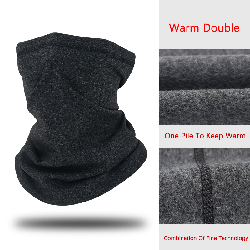 Mouchoir d'hiver pour hommes et femmes, Bandana chaud pour cyclisme, masque de ski, écharpe coupe-vent élastique pour la pêche
