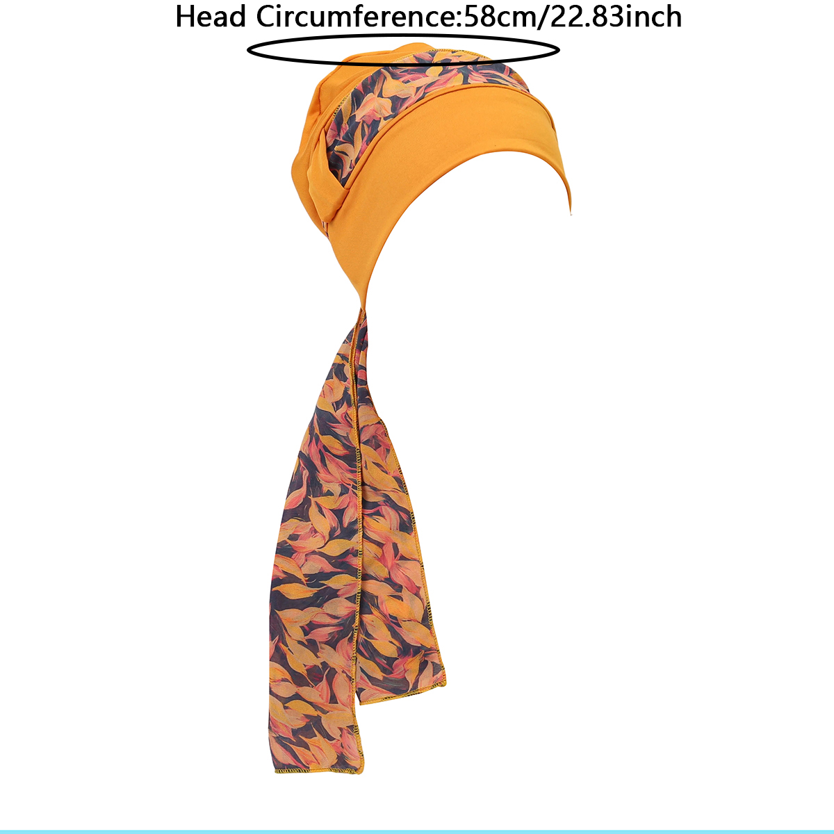 Nouveauté 2026 : Chapeaux à imprimé floral pour femmes, Hijabs musulmans élastiques, Foulards à longue traîne, Bonnets de chimiothérapie, Bandanas pour le cancer