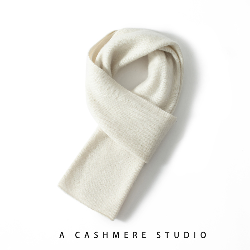MERRILAMB femmes cachemire foulards dame hiver épaissir plus chaud anneau doux écharpe Pashmina femme solide cachemire tricoté longue écharpe