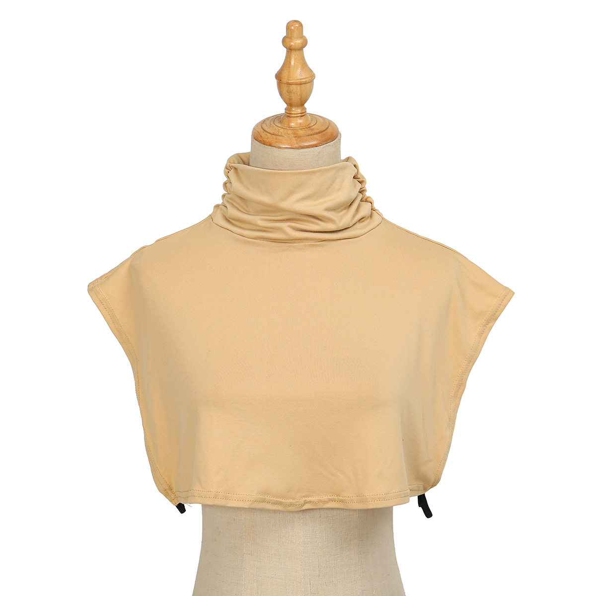 2025 nouvelles femmes musulmanes Modal faux col islamique Hijab Extensions col roulé col haut couverture plus chaud couleur unie demi-haut