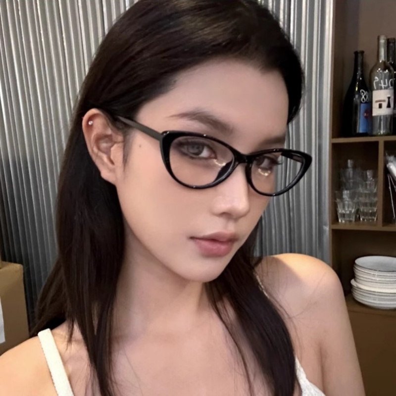 Montures de lunettes de soleil œil-de-chat pour femmes, mode européenne et américaine, lunettes de lecture tendance avec protection contre la lumière bleue