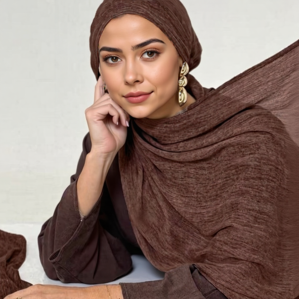 Mode coton lin écharpe froissé conception Hijab moyen-orient écharpe enveloppement populaire solide dubaï bandeau