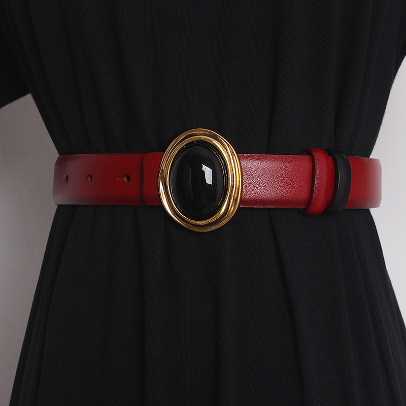 Ceintures de défilé pour femmes en cuir véritable, ceintures de robe, corsets, ceintures décoratives, ceintures étroites TB2529