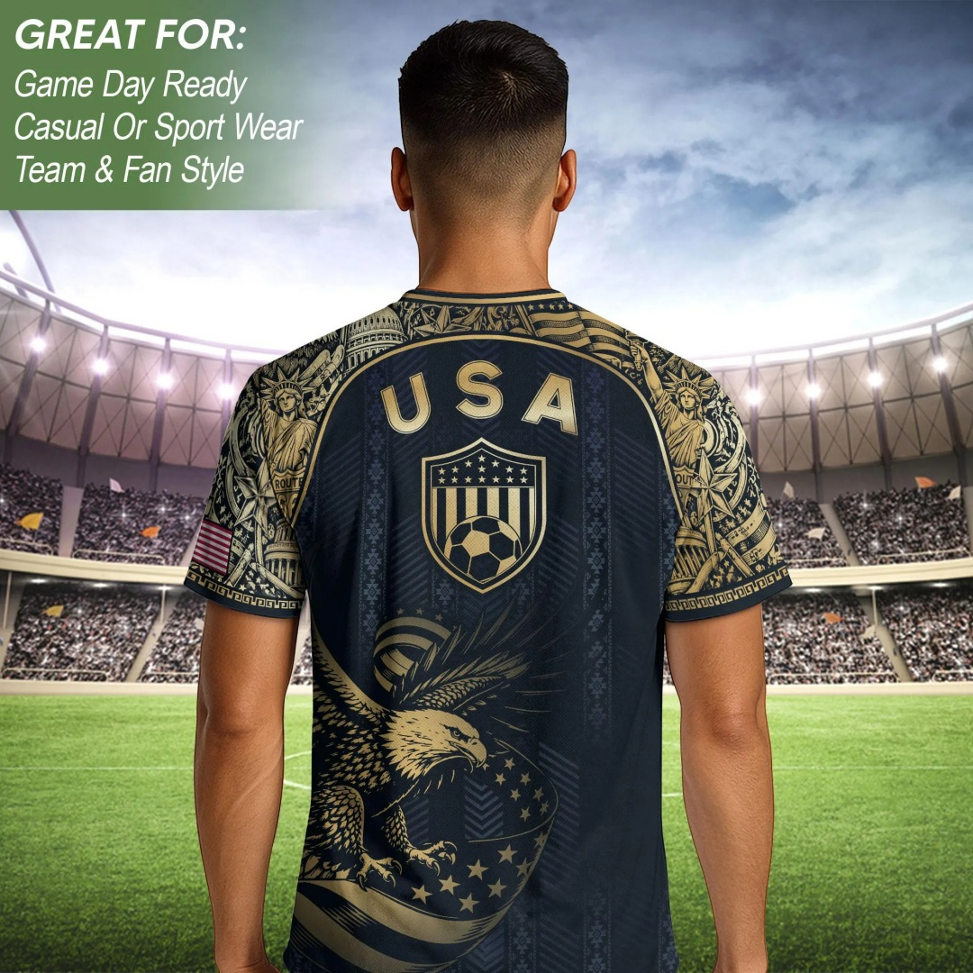 Maillot de football américain 2026 pour hommes, femmes et enfants – Maillot de l'équipe de football des États-Unis – T-shirt de sport d'été pour hommes – Vêtement Y2K pour femme ﻿
