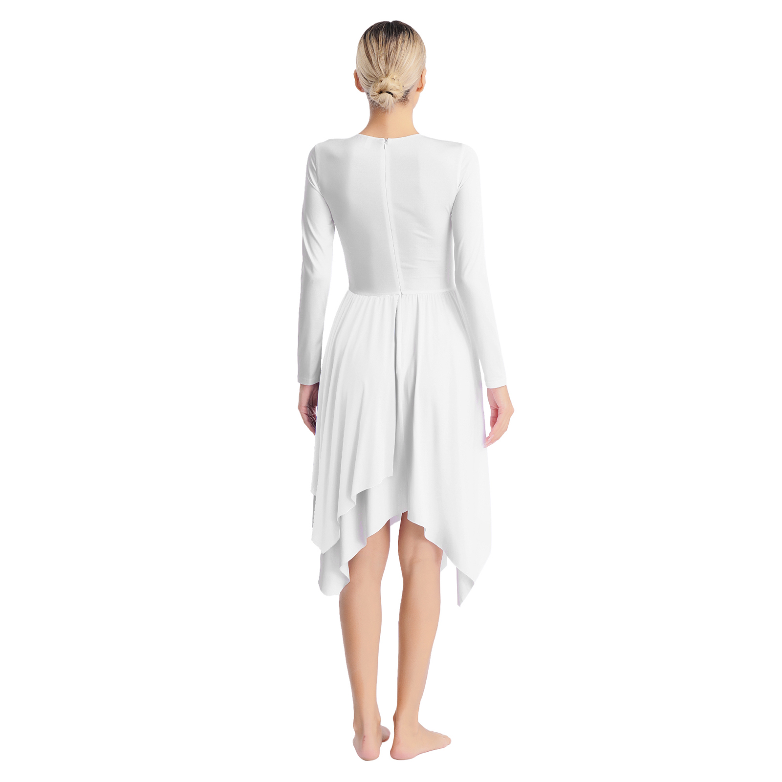 Ensemble de costumes de danse de louange liturgique pour adultes, tenue chrétienne pour femmes, robe lyrique avec pantalon, vêtements de spectacle sur scène