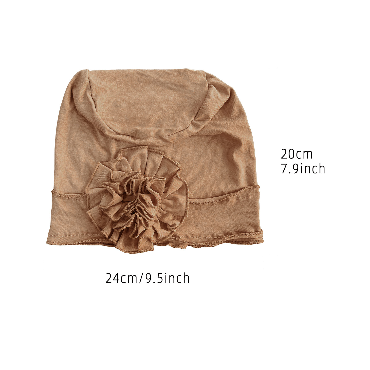 Femmes Hijabs Turban grande fleur tissu élastique bandes de cheveux chapeau bonnet dames musulman solide perte de cheveux écharpe casquette cheveux accessoires