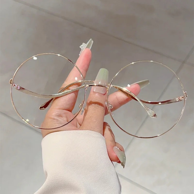 Lunettes de soleil rondes surdimensionnées pour femmes, nouvelle mode vintage, verres dégradés, rétro, tendance, design luxueux et élégant