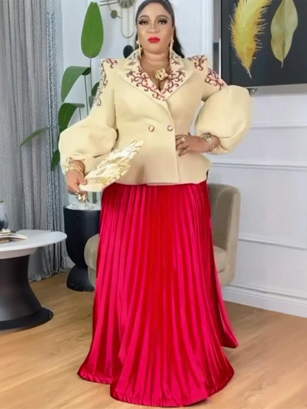 Vêtements africains pour femmes, ensemble 2 pièces, hauts et jupes, costumes Dashiki Ankara, robe à paillettes, grande taille, robes de fête de mariage turquie