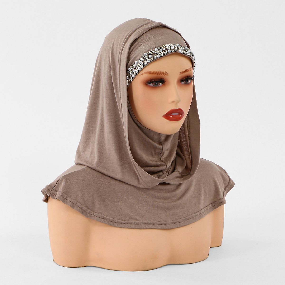 Bonnet instantané pour femmes musulmanes, double couche, sous-bonnet, hijab instantané pour le Ramadan, bonnet intérieur, turban élastique, bandana, bandeau doux