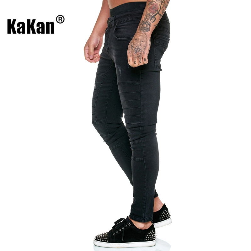 Kakan - Nouveaux jeans de moto à petites jambes pour hommes, jeans serrés Y2k, jeans de marque pour hommes