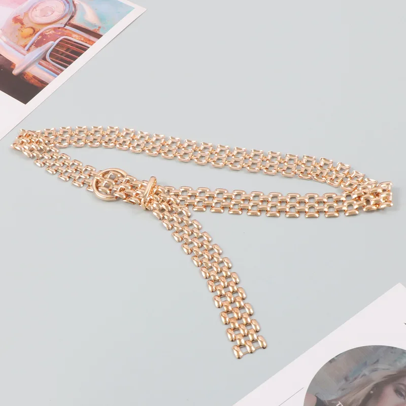 Ceintures pour femmes de luxe mode Cool or argent taille chaîne nouvelle tendance ceinture décoration costume jean jupe ceinture Banquet Punk