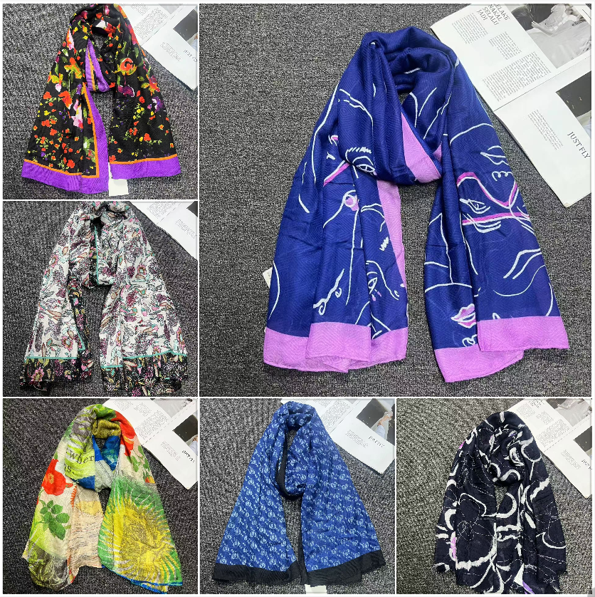 Commerce extérieur commande originale mode espagnole nouveau produit tricoté broderie imprimé extérieur plage parasol écharpe pour femme
