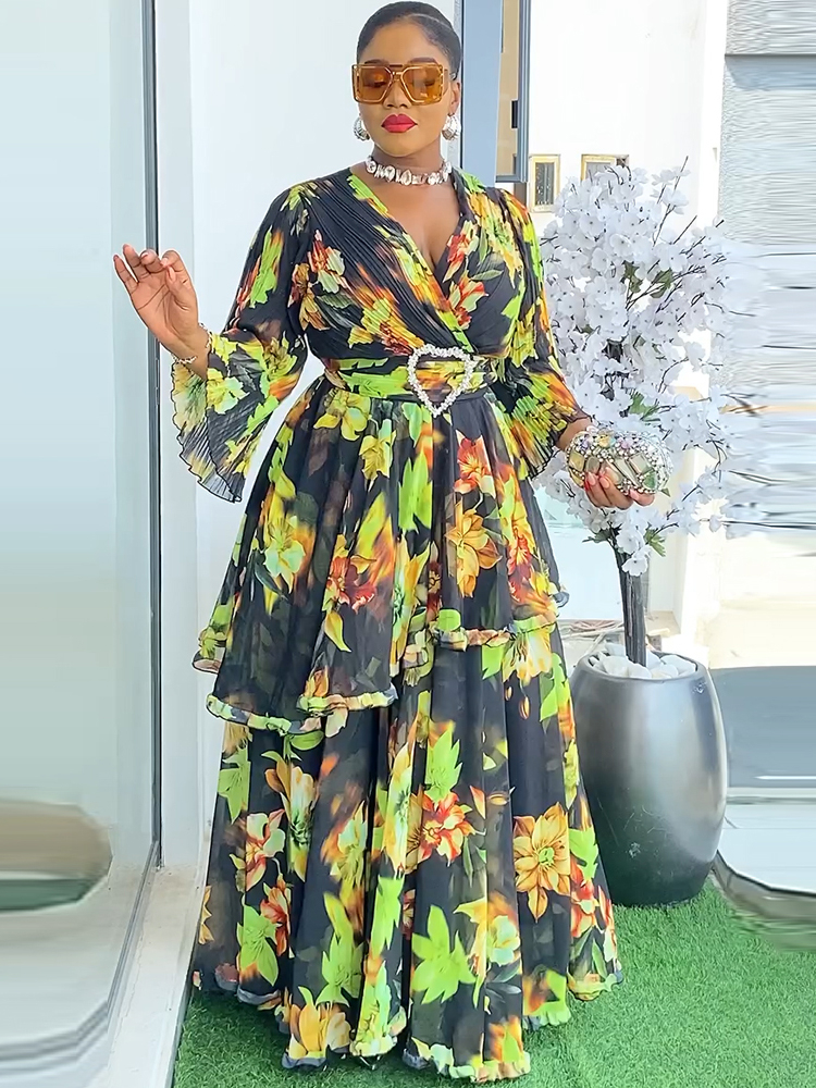 Robes d'été en mousseline de soie pour femmes, tenue africaine Ankara Dashiki ptint, robe de soirée de bal élégante pour dames, robe d'anniversaire, 2026