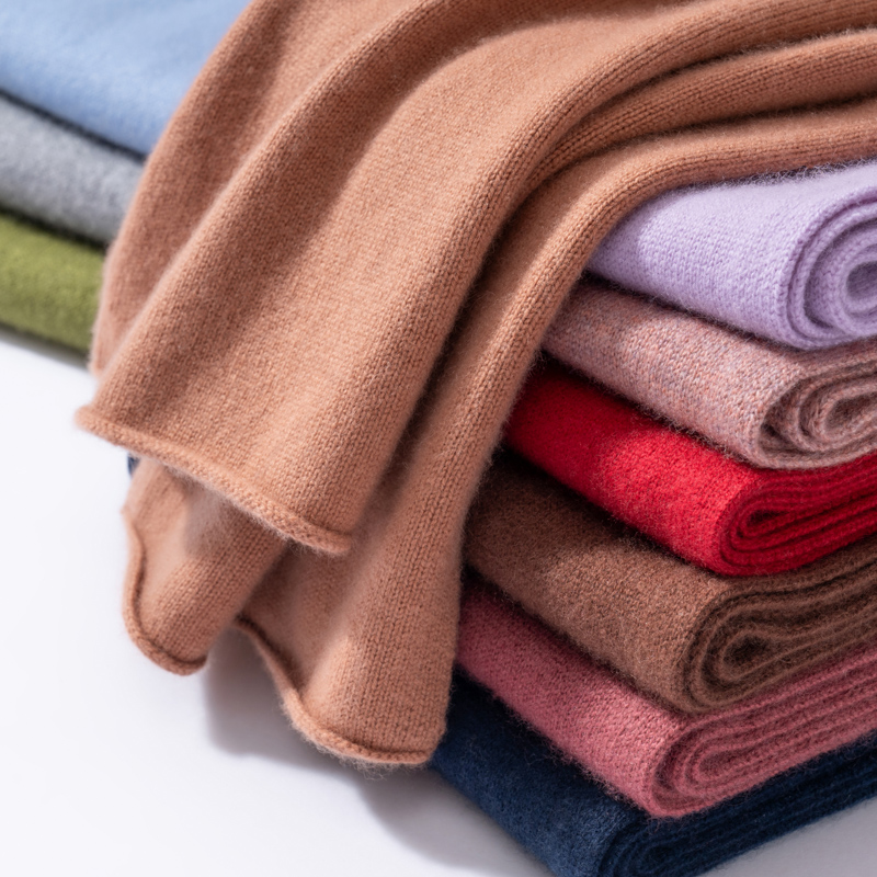 Foulards unisexes en cachemire véritable de haute qualité, écharpe chaude en tricot pour l'extérieur, couleur unie, pour hommes/femmes, 26 couleurs, hiver