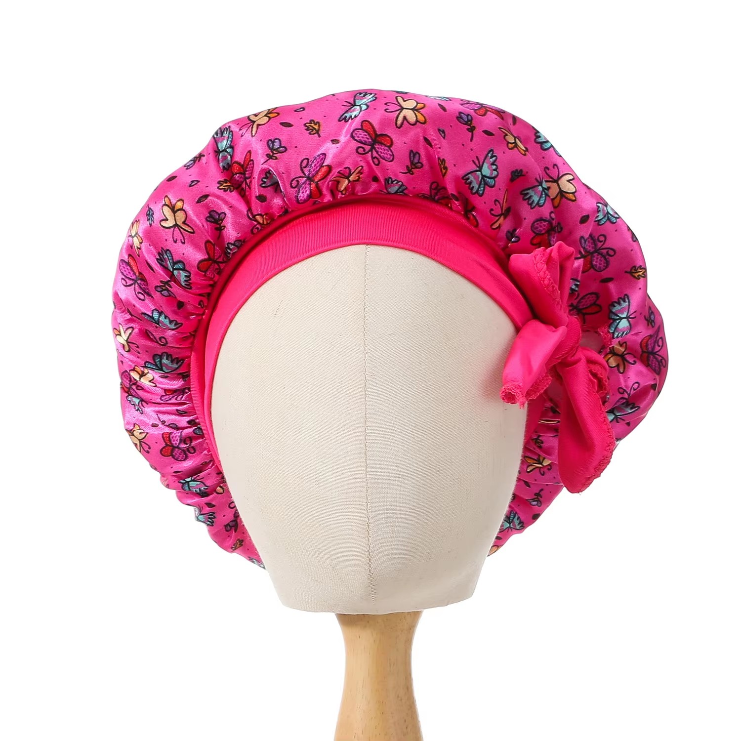 Bonnet en Satin pour bébé, soins capillaires, sommeil de nuit, bonnet en soie, nouveau-né, filles, enfants, Bonnets de couchage, chapeau de cuisine pour enfants