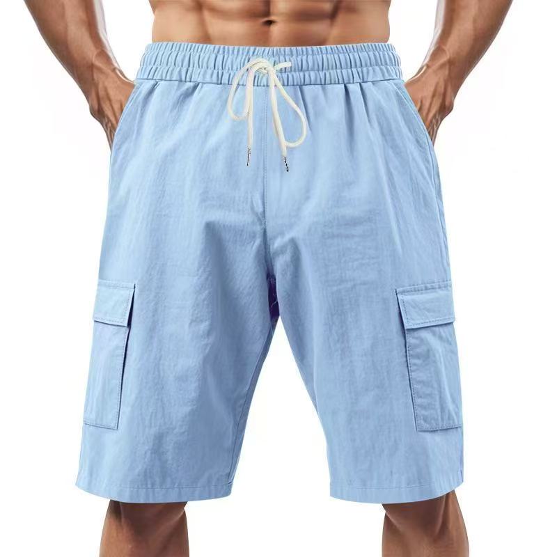 Shorts cargo décontractés multi-poches, shorts de travail, décontractés, sportifs, légers, coupe ample, absorbant la transpiration et respirants