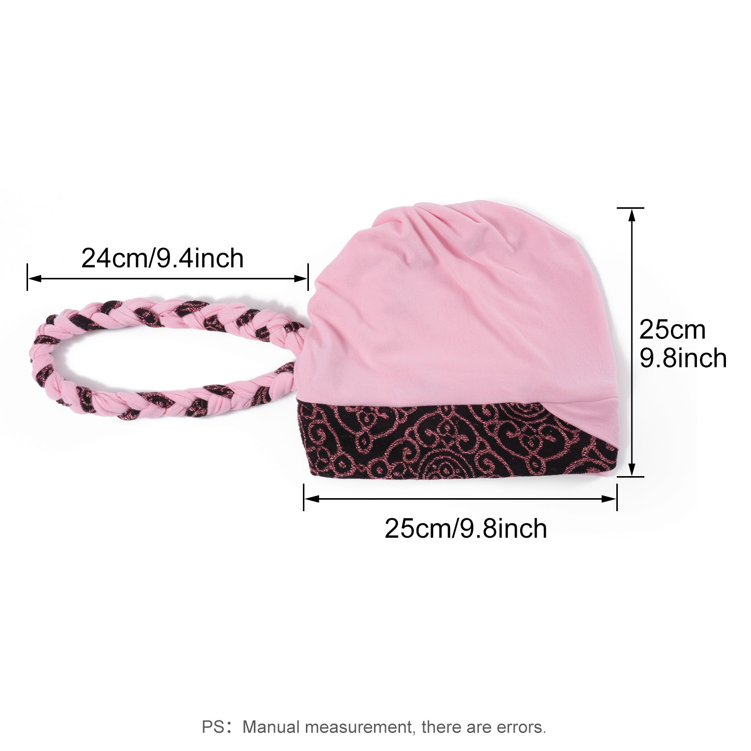 Turban à Tête Ronde pour Femme Musulmane, Bonnet Imprimé Tressé, Décor Arabe, Hijabs à la Mode, Couverture de Sauna