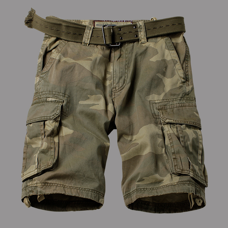 Solomon-Camouflage cargo multi-poches de style coréen pour hommes, objectifs de lavage amples, 29-42, été 2023