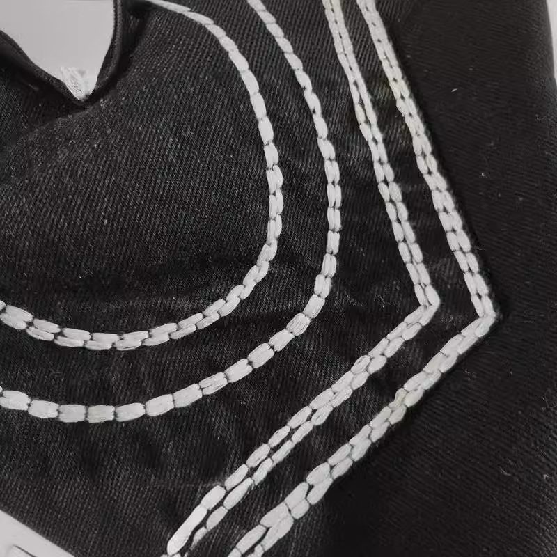 Nouveau Jean Homme Américain Européen Tendance Noir et Blanc Décontracté Simple Basique Coupe Droite Grande Taille