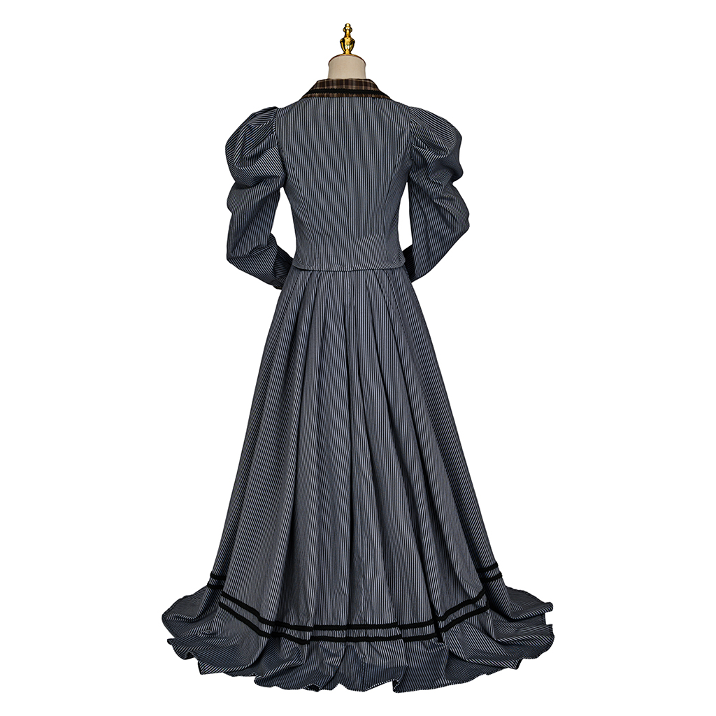 Costume Victorien Édouardien Vintage des années 1890-1900, Robe de Duchesse, Costume Downton Abbey, Ensemble 2 pièces (Veste et Jupe), Tenue de Bal ou de Cérémonie
