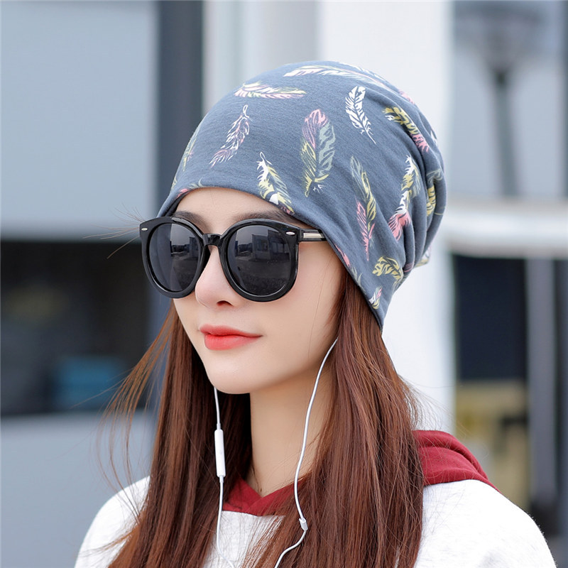Bonnets à motif de plumes pour hommes et femmes, enveloppement de sauna, bonnet ample, chapeaux doux, équipement de sauna décontracté, hiver, automne