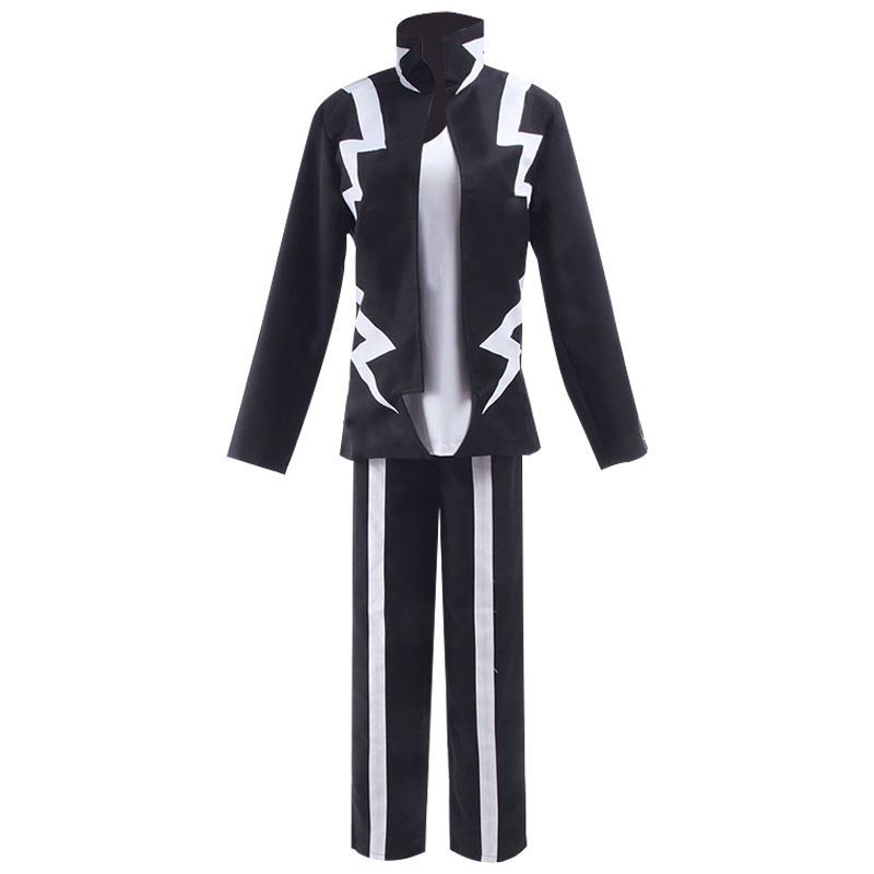 Costume de Cosplay Anime My Hero Academia, uniforme noir et blanc Kaminari Denki, tenue de fête d'halloween, de carnaval et de noël