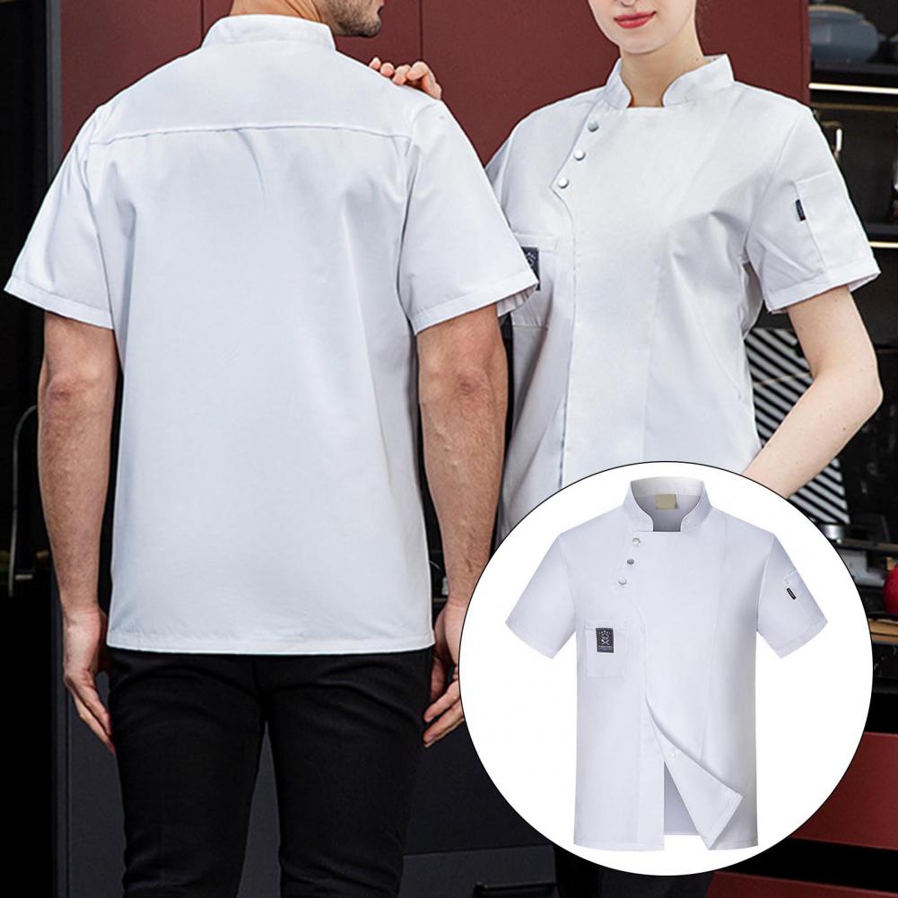 Uniforme de travail de Chef unisexe pour hommes et femmes, manteau de Chef respirant, veste de cuisinier, hôtel, Restaurant, cantine, magasin de gâteaux, Costume de café