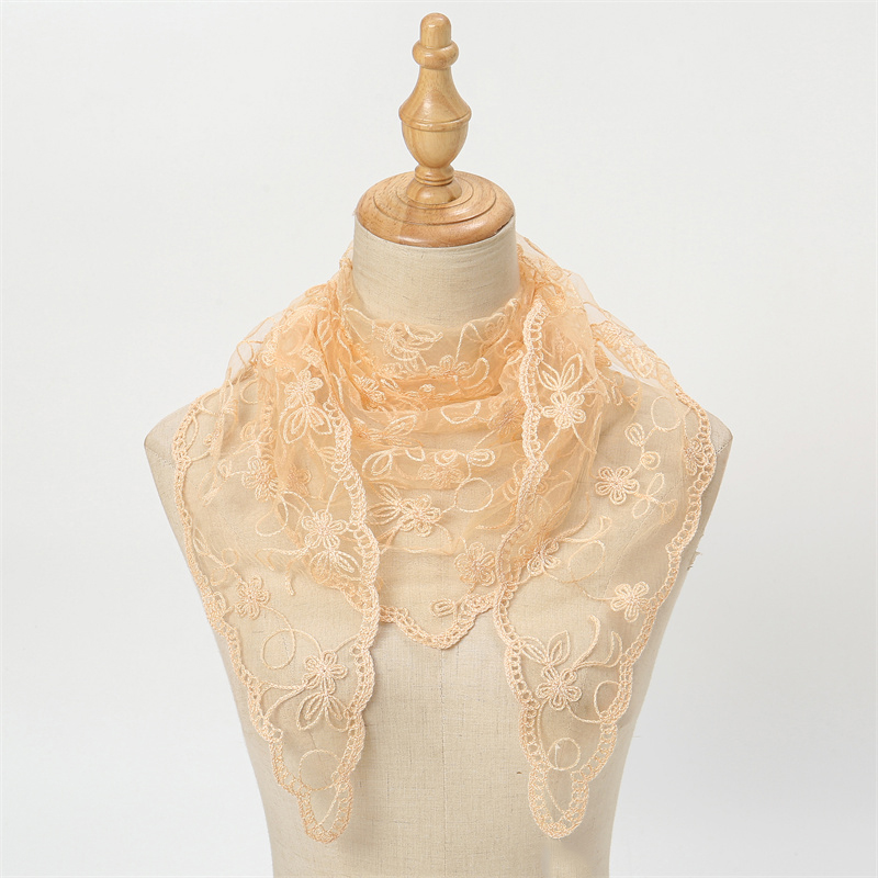 Écharpe de cheveux en dentelle pour femme, bande de cheveux triangle rétro, sac à cheveux, écharpe de sauna, chapeau, photo de voyage, turban, accessoires, 2024