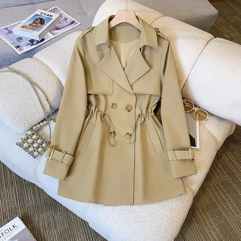 Nouvelle mode coupe-vent décontracté Version coréenne du Long coupe-vent haut dames manteaux et vestes femmes Trench Coat pour les femmes