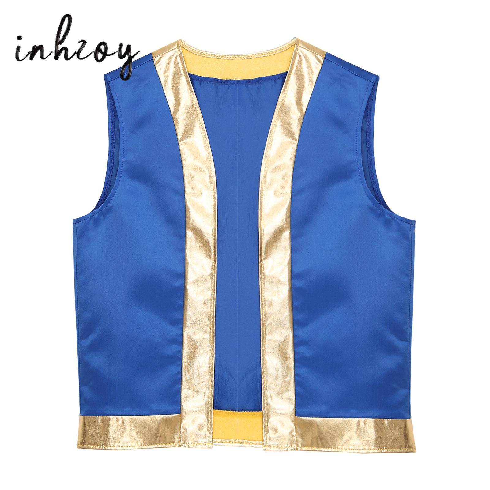 Costume de crapaud pour hommes, gilet d'halloween sans manches, lampe de Prince arabe, déguisement de Cosplay, vêtements arabes mythiques
