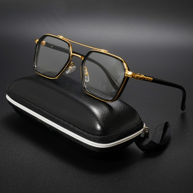 Nouvelles lunettes de mode européennes et américaines pour hommes et femmes, monture décorative, même style steampunk rétro pour les fêtes