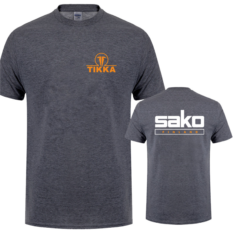 Tikka par Sako Finlande armes à feu t-shirts t-shirts décontracté à manches courtes en coton homme Tshirt LH-252
