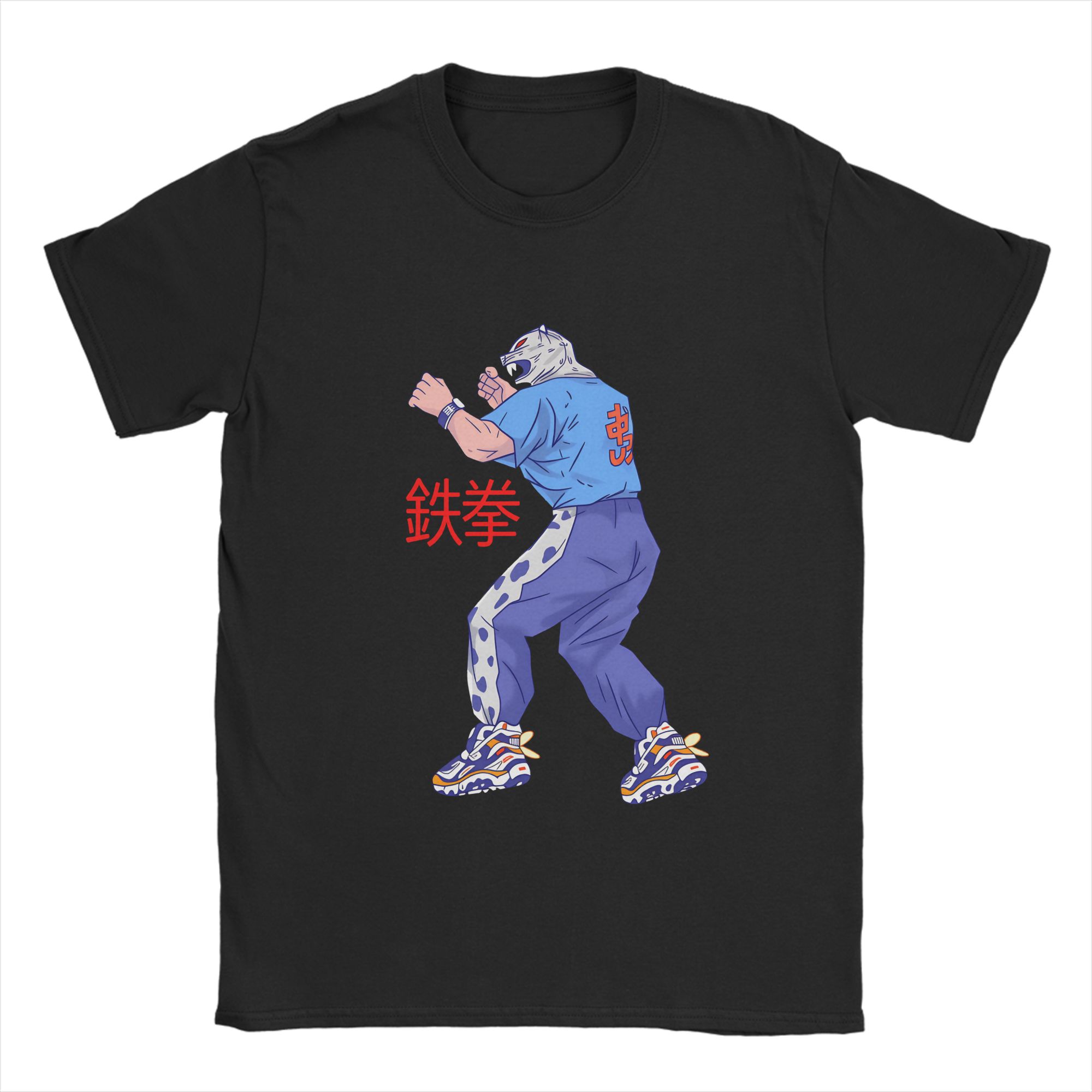 T-Shirt drôle Tekken Game pour hommes, col rond, en pur coton, à manches courtes, vêtements pour adultes