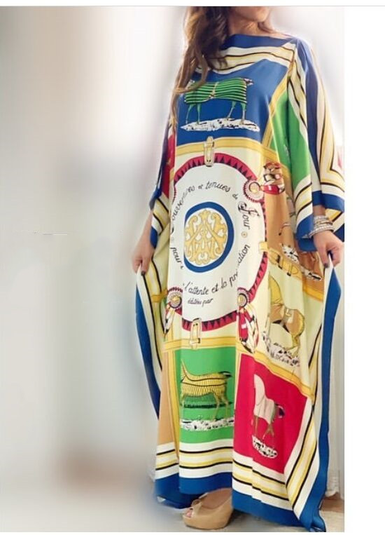 Kuwait exclusif 130 cm * 130 cm femmes Sexy Boho été décontracté en mousseline de soie florale soirée plage longue robe Maxi