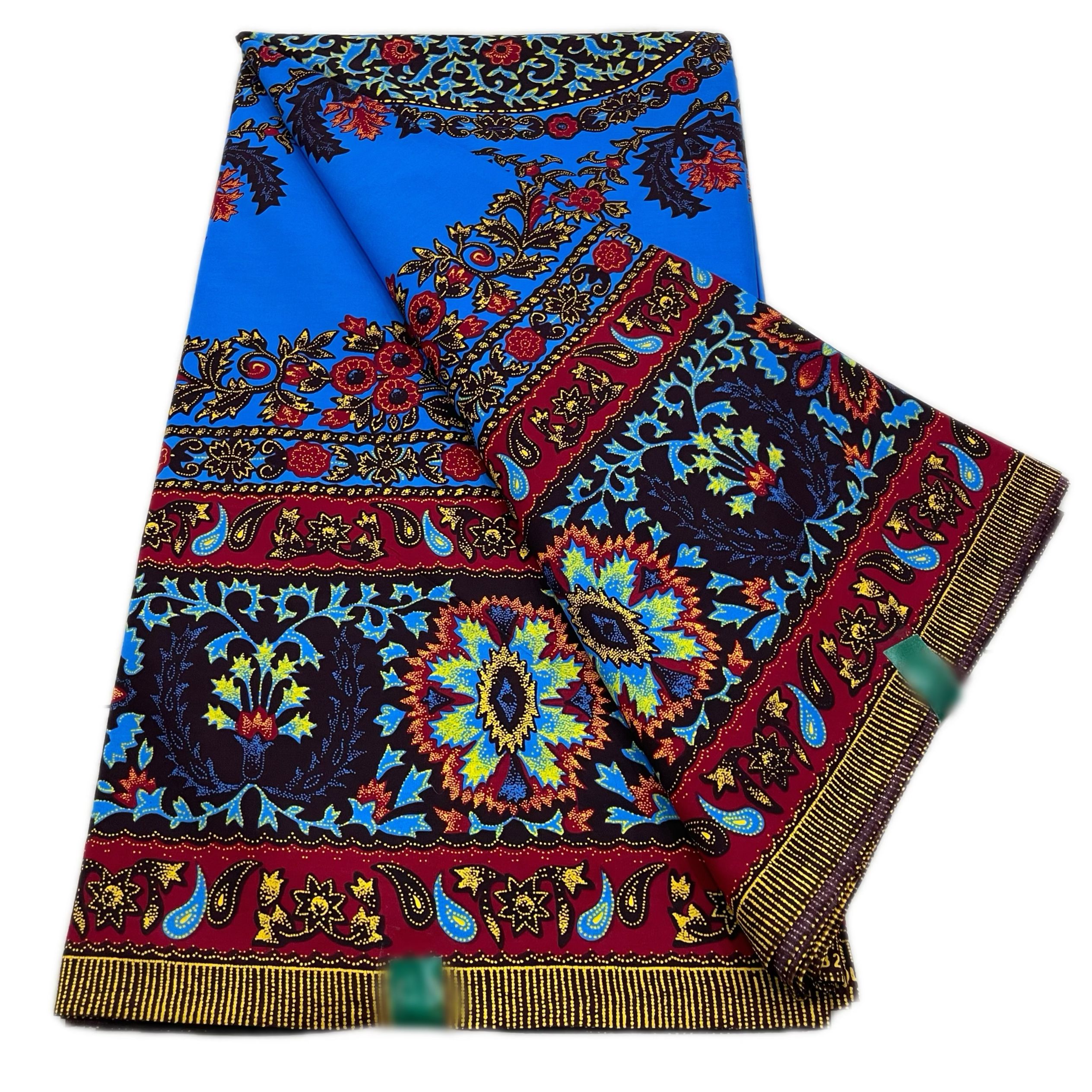 Tissu de cire Ankara imprimé cire africaine de haute qualité, 100% coton doux, Pagne pour robes du népal, dernière collection
